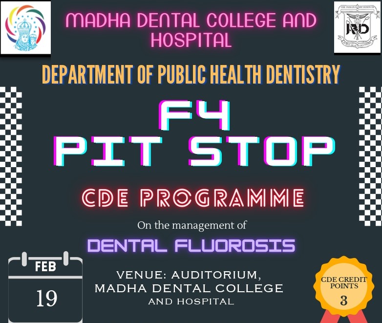 CDE programme – Management of Dental Fluorosis